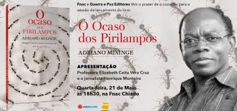 Lançamento do livro ” O Ocaso dos Pirilampos” de Adriano Mixinge