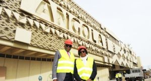 Pavilhão de Angola em fase de conclusão