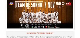 “Team de Sonho” 7 Novembro MEO Arena