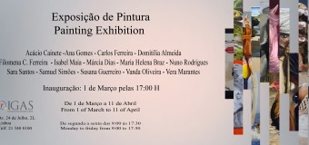 Adido Cultural na inauguração da exposição de pintura no IGAS