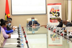 MINISTRO DE ESTADO E CHEFE DA CASA CIVIL DO PRESIDENTE DA REPÚBLICA, ADÃO DE ALMEIDA, PRESIDE REUNIÃO DE PREPARAÇÃO DO 45º ANIVERSÁRIO DA INDEPENDÊNCIA NACIONAL FOTO: PEDRO PARENTE