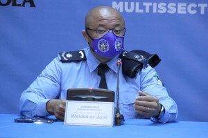 WALDEMAR JOSÉ, PORTA-VOZ DO MINISTÉRIO DO INTERIOR, PEDE DESCULPAS PELO EXCESSO DE CERTOS POLÍCIAS QUE RESULTARAM NA MORTE DE CIDADÃOS FOTO: GASPAR DOS SANTOS
