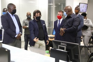 MINISTRO DAS TELECOMUNICAÇÕES, TECNOLOGIAS DE INFORMAÇÃO E COMUNICAÇÃO SOCIAL, MANUEL HOMEM, VISITA ÓRGÃOS PRIVADOS. FOTO: NELSON MALAMBA