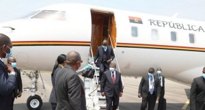 Presidente da República, João Lourenço, já em Luanda depois de trabalhar em Malanje FOTO: FRANCISCO MIÚDO