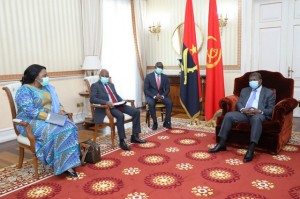 PRESIDENTE DA REPÚBLICA JOÃO LOURENÇO, RECEBE EM AUDIÊNCIA PRESIDENTE DA COMISSÃO DA CEEAC FOTO: ANGOP