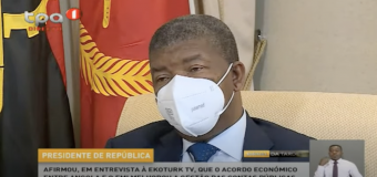 Presidente da república em entrevista à EKOTURK TV